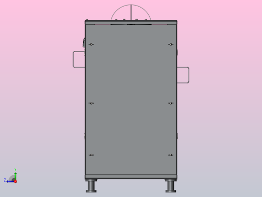 炒茶机三维设计右视缩略图
