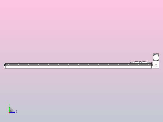 机器人皮带驱动直线轴TPA-GCB-120-P70-L1200-RU-M20-N3左视缩略图