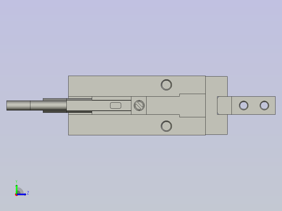 MHZ2-10D-M9PZ平行气爪左视图
