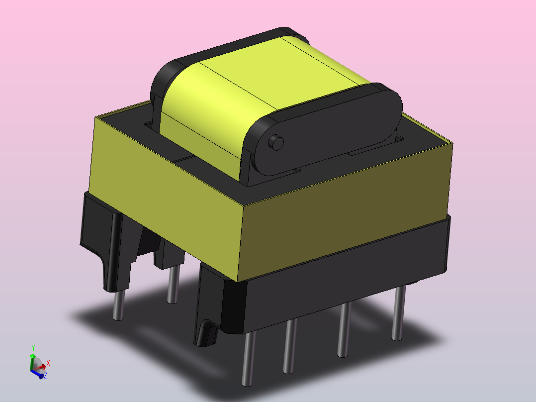 立式和卧式 高频变压器主视图