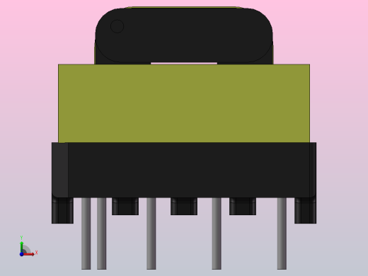 立式和卧式 高频变压器前视缩略图