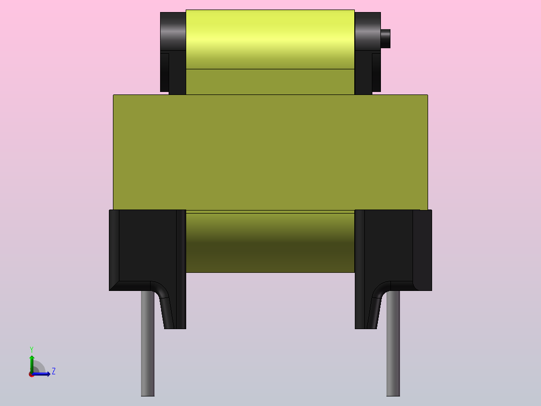 立式和卧式 高频变压器左视图