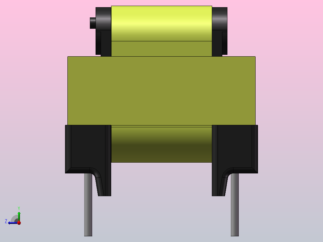 立式和卧式 高频变压器右视图