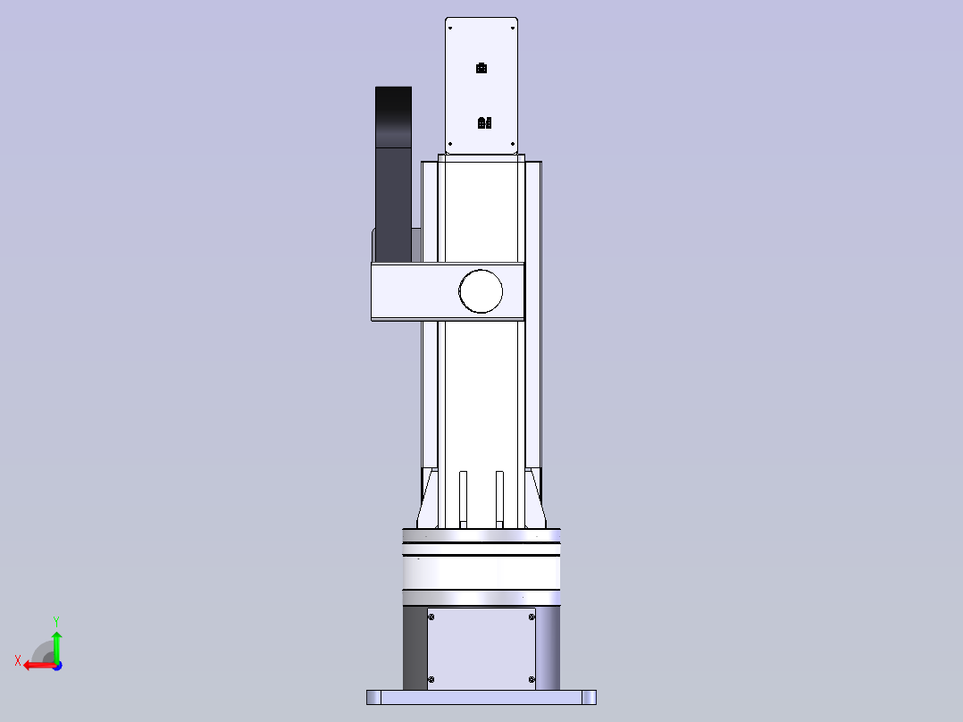 工业机械臂后视图