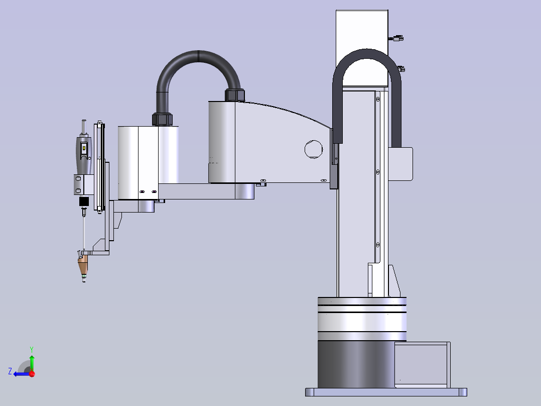 工业机械臂右视图