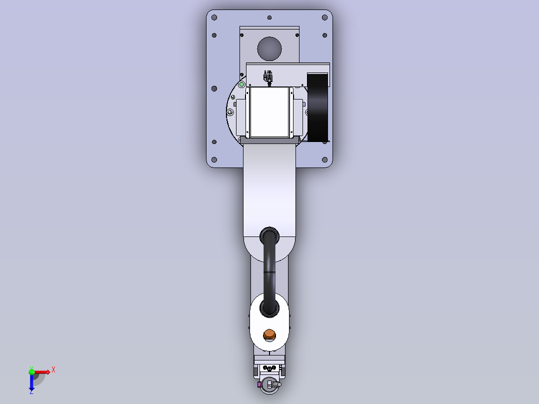 工业机械臂俯视图
