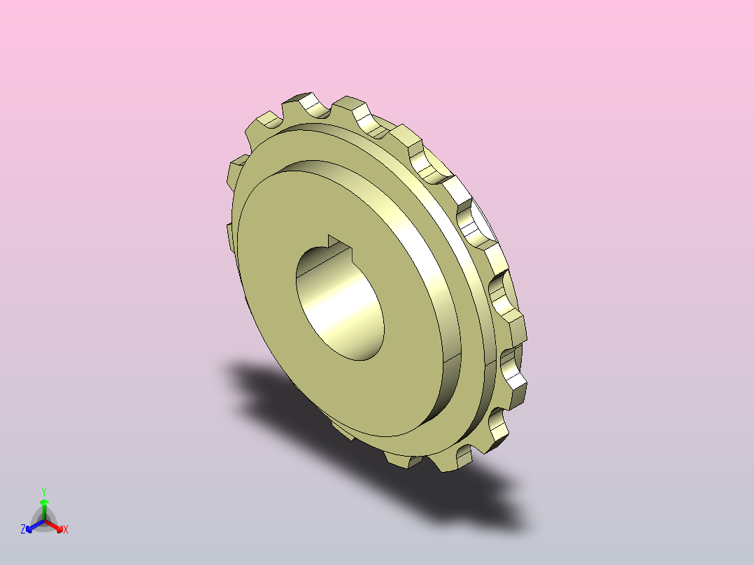 JS YS200-16T-R30-C1 YS200机加工主动轮主视图