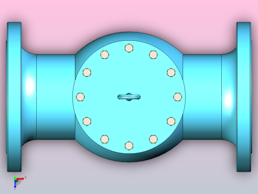 旋启式止回阀（H44H）[H44H-6.4-DN250]俯视缩略图