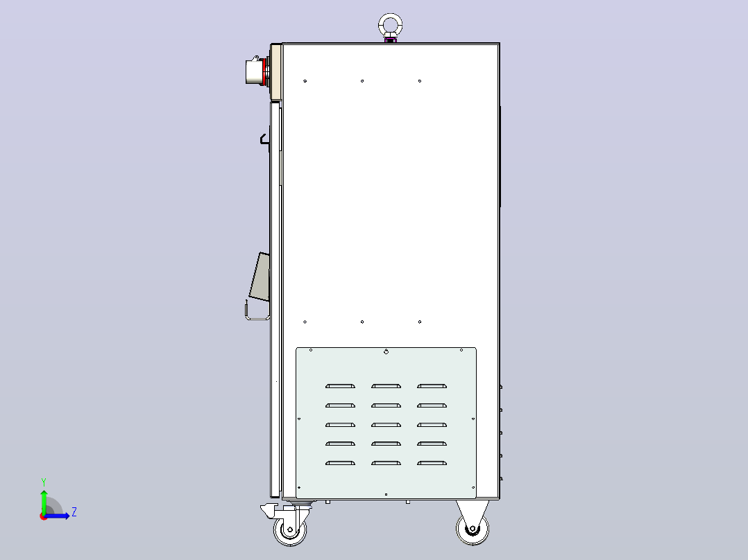 EC-M6-1V1.2 控制柜数模左视图
