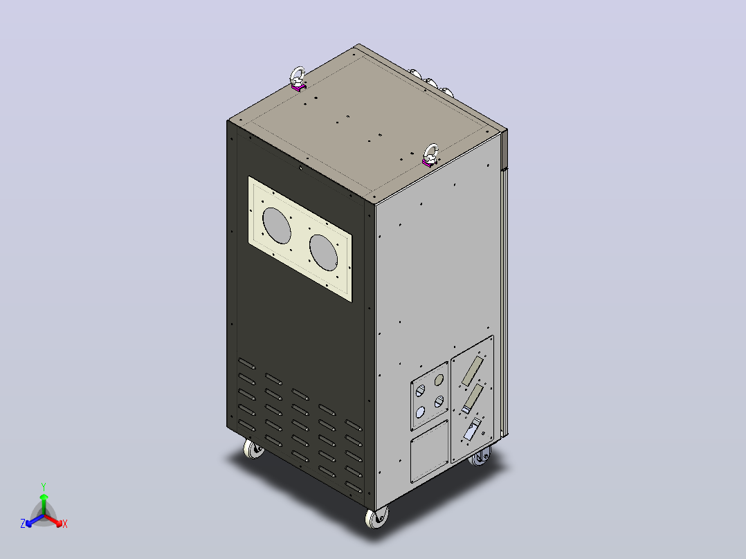 EC-M6-1V1.2 控制柜数模正等轴测图