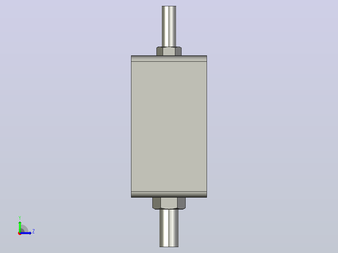DS吊架弹簧减振器[DS-7]左视图