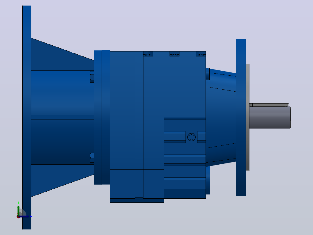RF17ZP斜齿轮减速机RF17-5.76-M1-P80-Φ140左视图