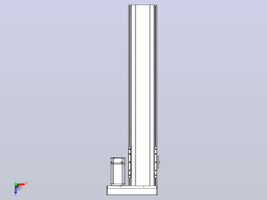 日规模组半封闭丝杆TPA-HNR-120D-1610C-L550-ML-Y-P40-N3俯视缩略图