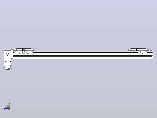 皮带直线轴双滑块型TPA-GCBS-50-P42-L250-LP-M10-N3右视缩略图