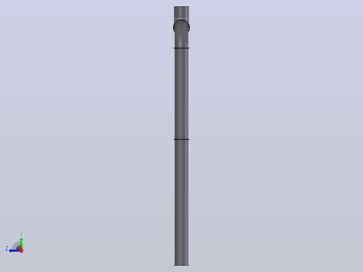 闪蒸机燃烧器引风机管道右视缩略图
