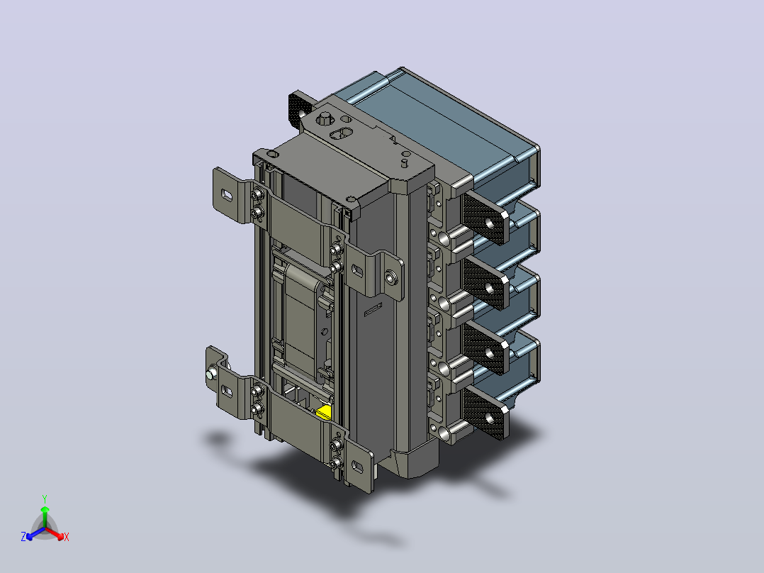 NC2-630-4P交流接触器三维模型202406主视图