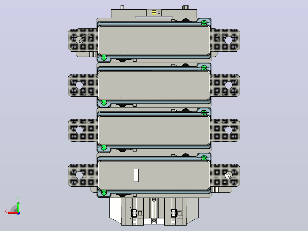 NC2-630-4P交流接触器三维模型202406后视图