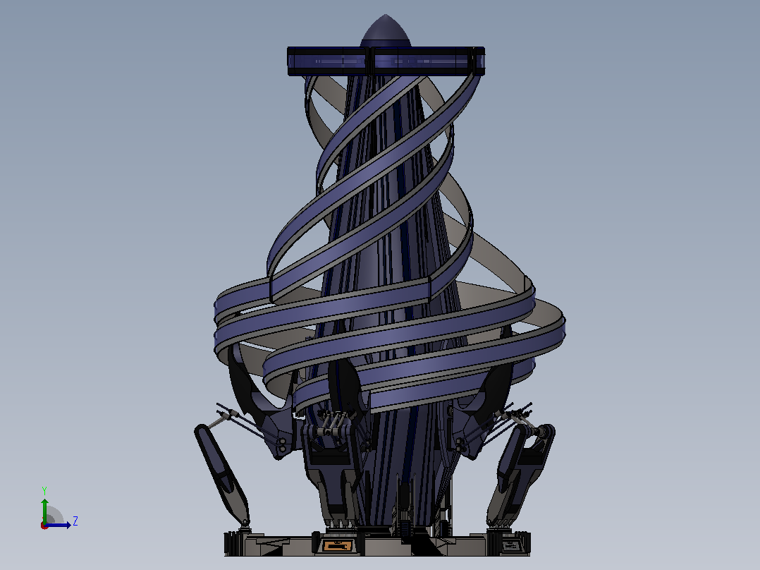 科幻太空船左视图