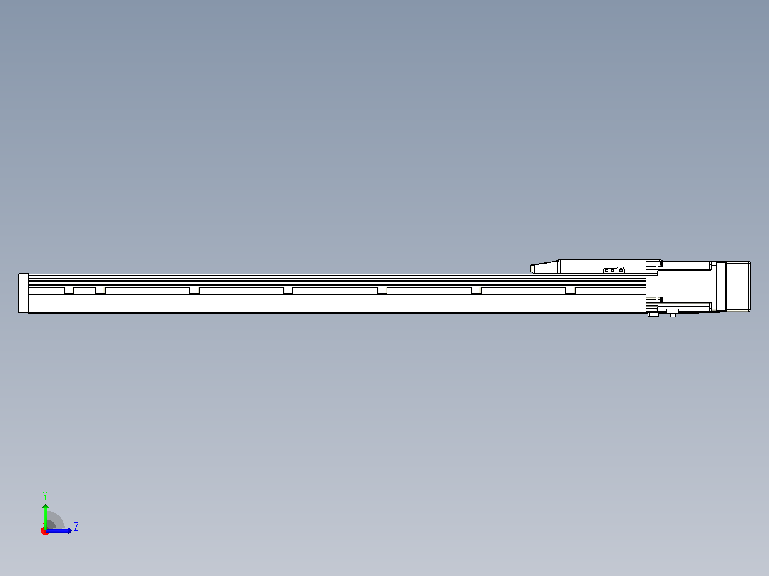 滚珠丝杠直线轴内置导轨TPA-GCR-170-2510C-L800-MR-M75-N3左视图
