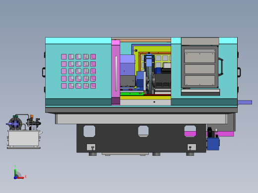 IRT 500数控加工中心3D数模图纸 Solidworks设计前视缩略图