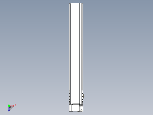 皮带直线轴半封闭可选导轨TPA-HNB-175D-140-L1000-LP-Y-P75-N3俯视缩略图