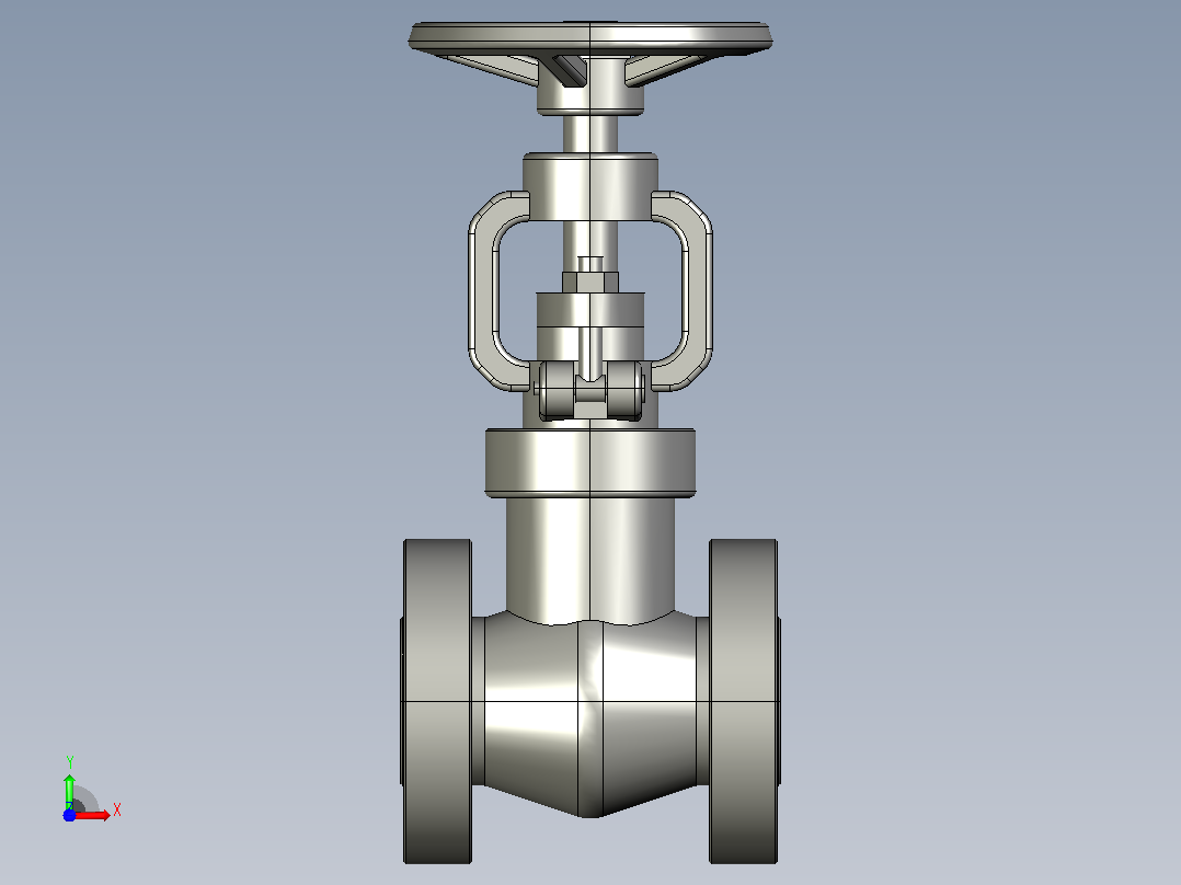 2500Lb-PN42.0 MPa[DN25]截止阀前视图