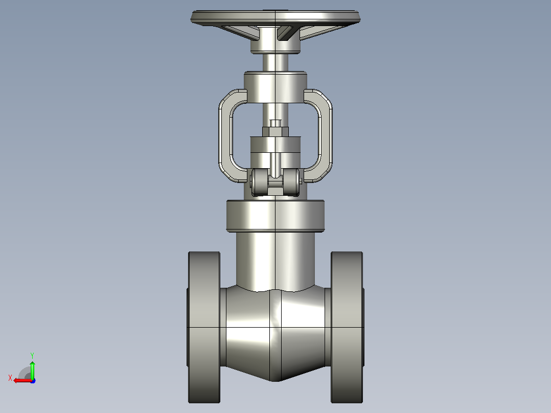 2500Lb-PN42.0 MPa[DN25]截止阀后视图