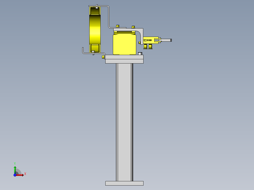 均分切断机构前视图