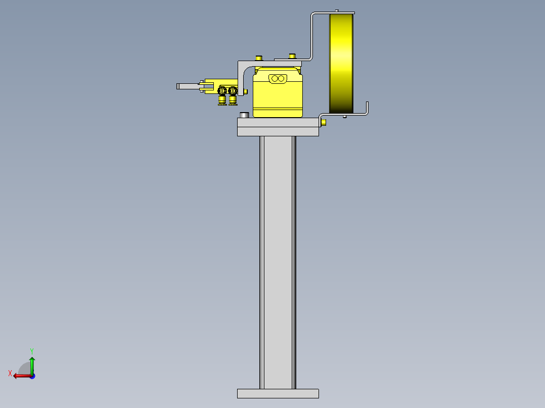 均分切断机构后视图