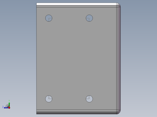 1U钣金机箱右视缩略图