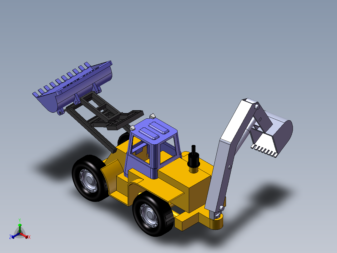 挖掘机和推土机