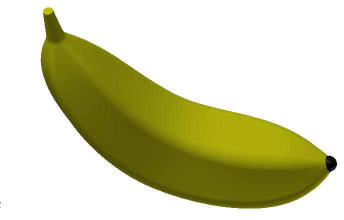 香蕉3d模型