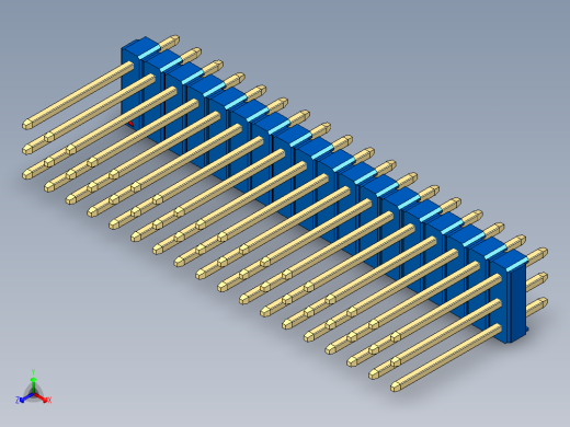 彩色公头100mil（2.54mm）系列-DS1021_blue_3x18p_100mil_Type5_rev1.0