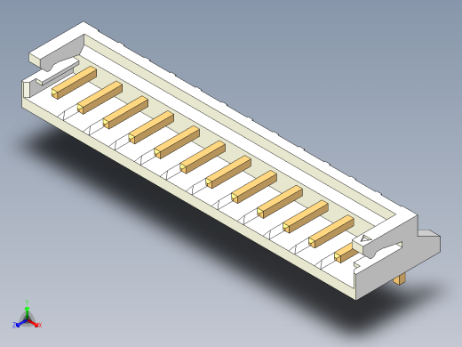 JST-S12B-EH-A正等轴测缩略图