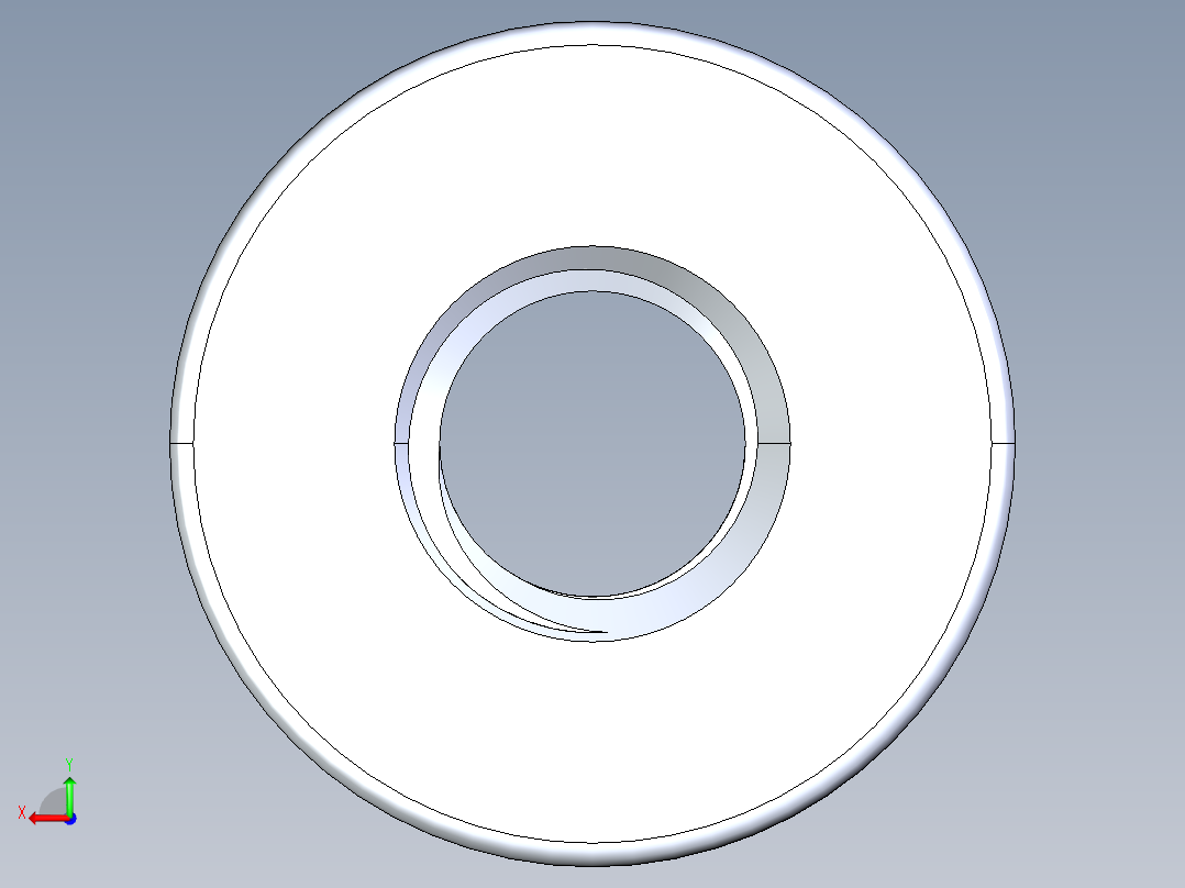 公制法兰螺母-FN M8x1.25.STEP后视图