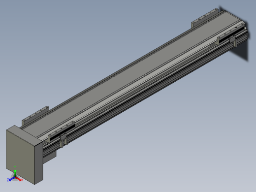 直线模组LHA170-S1000-D设计图纸