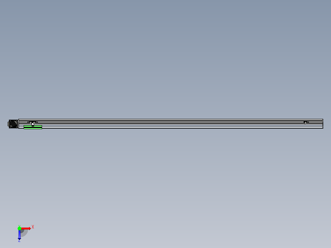 同步带滑台-半封闭B13-L90-S2100-R-P40-D3俯视图