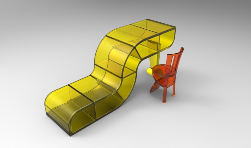 S型书桌——创意组合