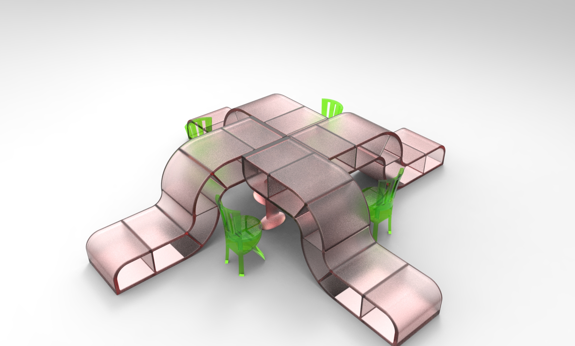 S型书桌——创意组合