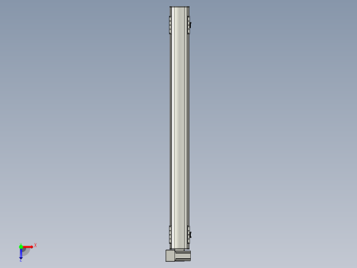 直线模组WG-LHB12-S1250-LU设计图纸俯视缩略图