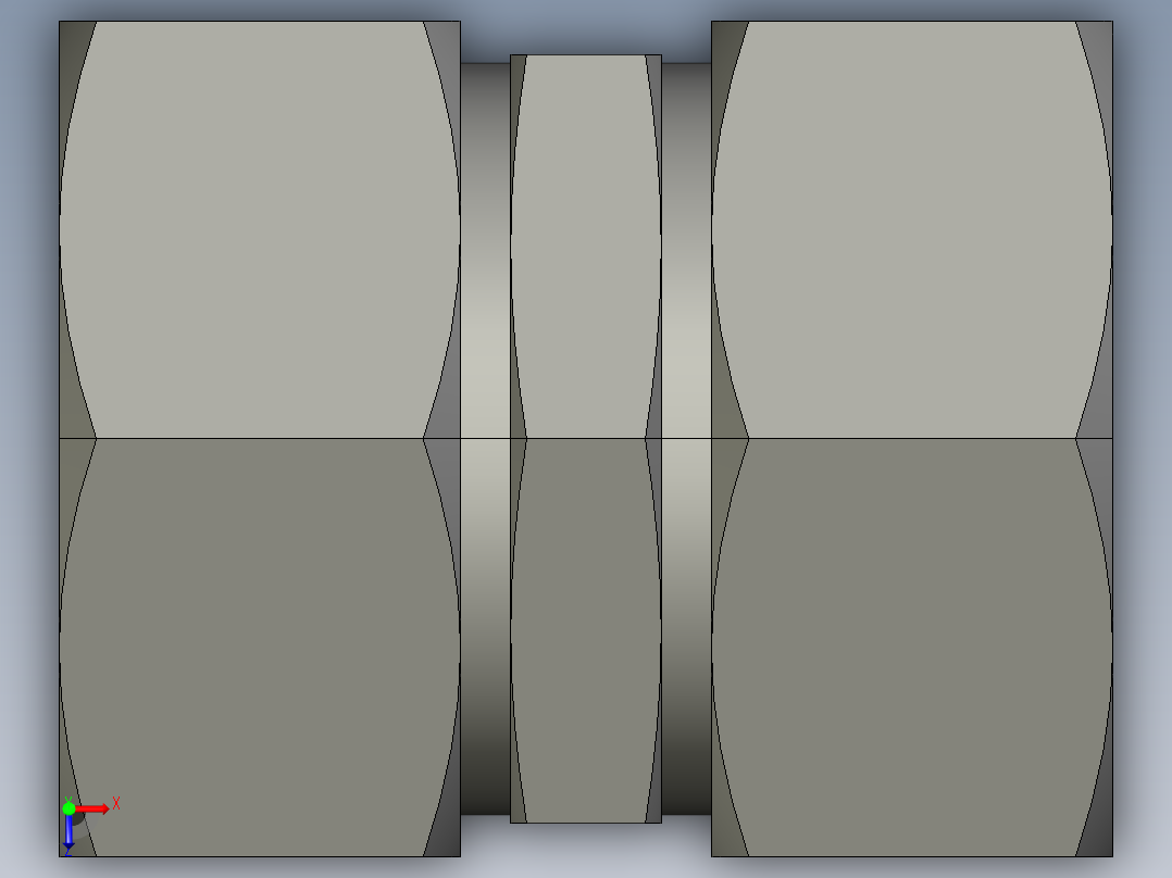 卡套式工业通用硬管接头EO Union G35ZLCF俯视图