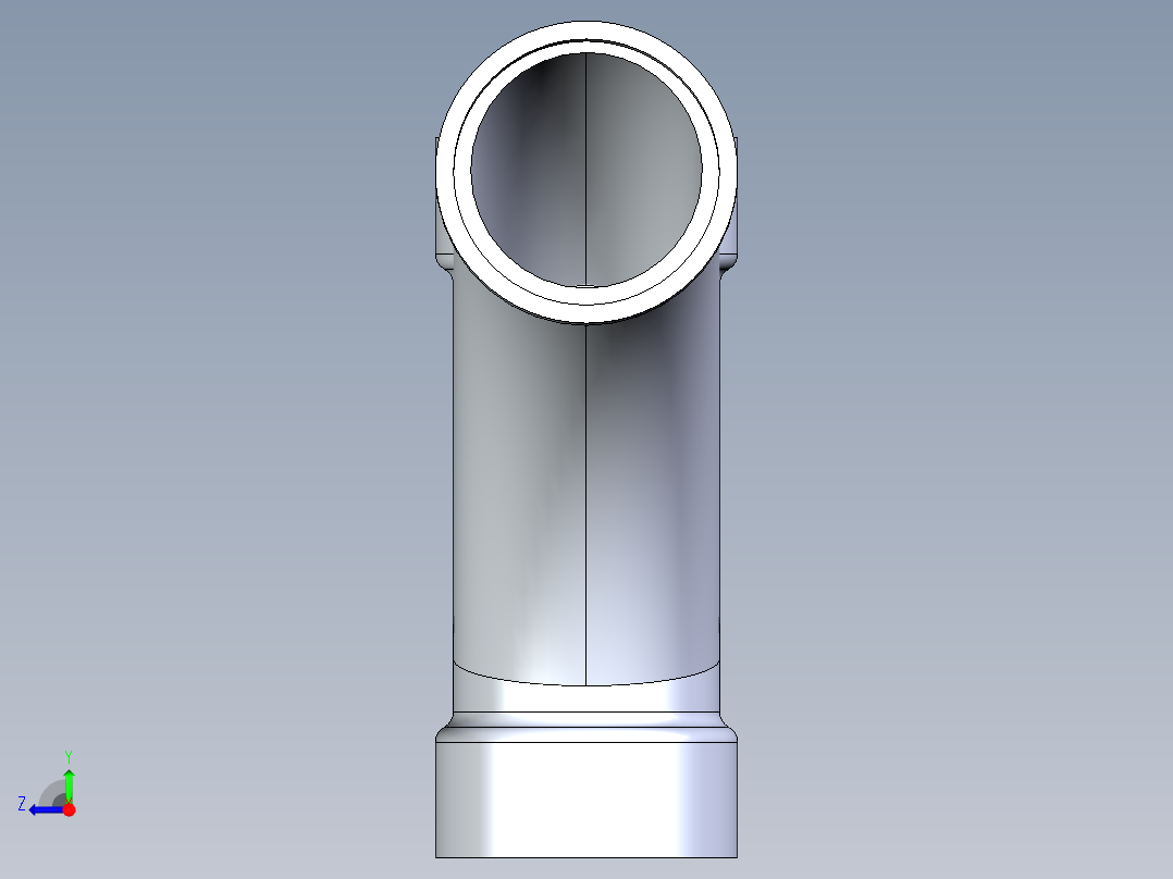 船舶管路系统S9_SeaDrainPLUS_LongTurnTee-SxSxS_37E173002_2in Sea Drain Plus - Long Turn Tee - SxSxS右视图