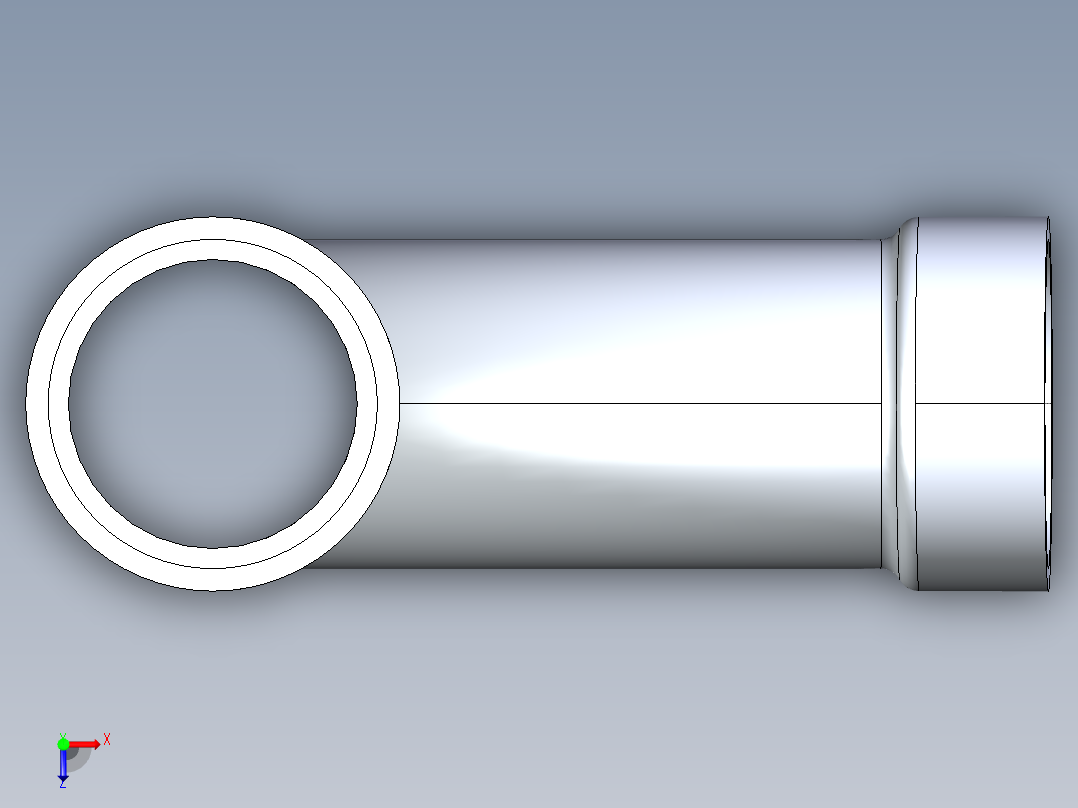 船舶管路系统S9_SeaDrainPLUS_LongTurnTee-SxSxS_37E173002_2in Sea Drain Plus - Long Turn Tee - SxSxS俯视图