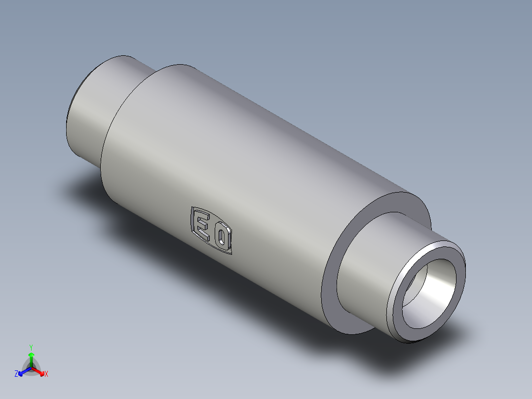 卡套式工业通用硬管接头EO_Weld_bulkhead_fitting_ESV10S71X正等轴测图