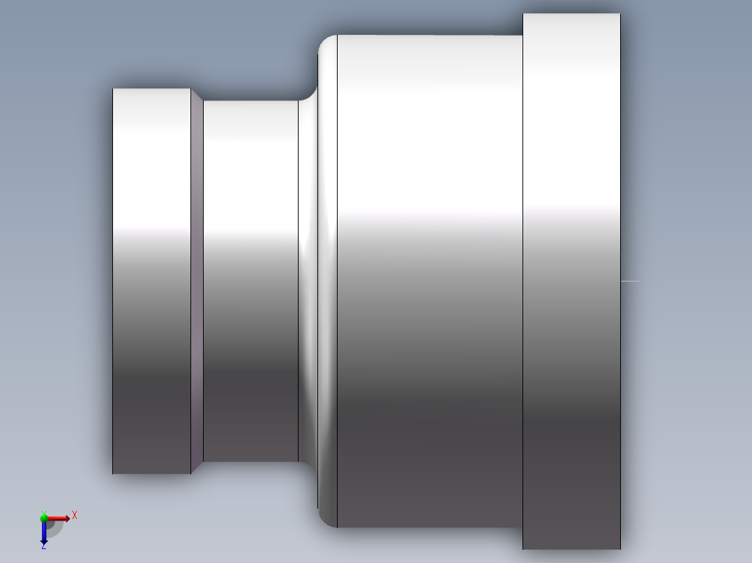 管箍-异径有边 DN40-DN25俯视图
