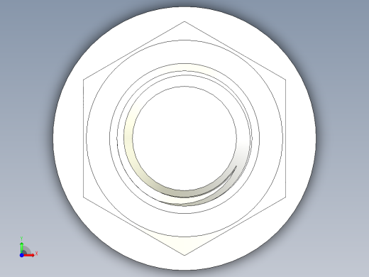 螺栓和六角螺母-1 34 - 5 UNC前视缩略图
