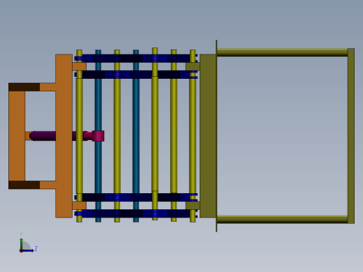 升降式楼梯平台左视缩略图