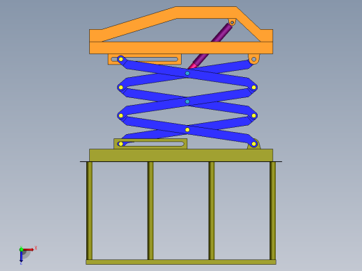 升降式楼梯平台俯视缩略图