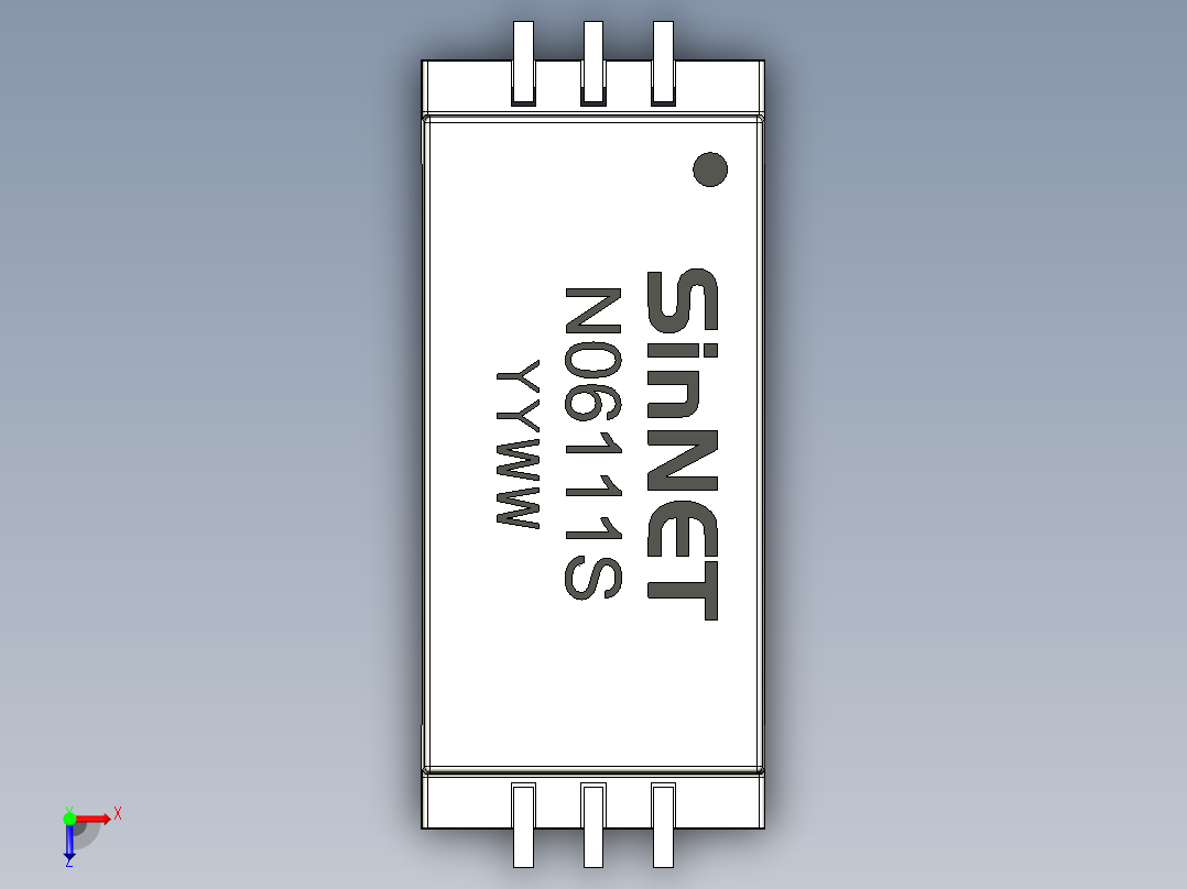 元器件3D封装N06111S149俯视图