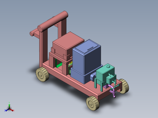 沥青道路维修装置正等轴测缩略图